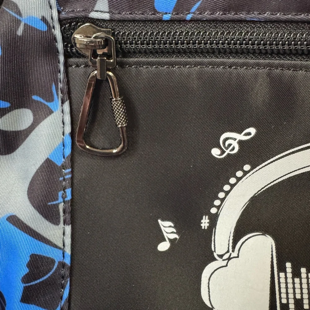 New Blue Glow-in-the-Dark Backpack School Book bag Travel Skate Bag Laptop